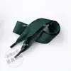 En stock cinta de espiga de 2 cm para caja de regalo, cinta plana, cuerda tejida de poliéster blanco y negro, cuerda con asa acanalada hecha a medida para souvenirs