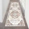 Alfombra de terciopelo de cristal para uso doméstico, alfombra larga de salón, felpudo resistente a la suciedad y al desgaste, alfombra de pasillo para el hogar de estilo bohemio con diseño de ondas de agua