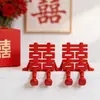 Decoraciones creativas de boda en 3D con el carácter chino para "alegría", perfectas para centros de mesa, para crear un ambiente festivo en la alcoba nupcial y como accesorios para fotos de sesiones de compromiso.