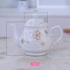 Bule de Água Fria de Cerâmica, Bule de Porcelana Grande Capacidade para Uso Doméstico Estilo Antigo, Estilo Chinês Resistente ao Calor, Disponível em Vários Tamanhos com Filtro