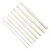 Ganchillo de Plástico Blanco 3.0-12mm Herramienta de Tejido con Lana Crochet de Cabeza Única Crochet Grueso de Cristal