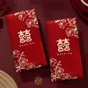Amoroso Feliz Evento Rojo Boda Sobre Rojo Mil Yuanes Estampado en Caliente Carácter Feliz Sobre Rojo Ceremonia de Compromiso Sobre Rojo para Dinero de Regalo Bolsa Grande