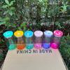 Taza de Vidrio Transparente con Gradiente de Sublimación con Impresión a Color por Transferencia de Calor y Popote, Nueva Taza Producto de Amazon