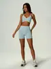 Teveo Conjunto de Yoga Cross-border Seamless Outdoor Color Block Sutiã Esportivo Shorts Calça Longa Roupa Fitness Roupa de Yoga