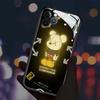 Adecuado para funda de teléfono Apple 14, iPhone 15 Pro, se ilumina en llamada entrante, 16 modelos de pareja, 13 Nuevo modelo de Oso Lego, 17 Dibujos animados