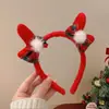Acessório de Cabeça de Natal Alce Laço Faixa de Cabelo Feminina Criativa Engraçada Grampo de Cabelo Faixa de Cabelo de Galho de Alce Faixa de Cabelo para Fantasia de Festa Cabelo