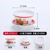 Restaurante Hot Pot Tigela Especial com Tampa Xícara de Chá Xícara de Chá de Melamina Azul e Branca Utensílios de Mesa Celebridade da Internet Caixa de Madeira de Bambu com Nove Compartimentos Prato com Compartimento para Acompanhamentos