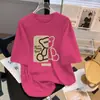 Camiseta de Manga Corta de Algodón Puro para Mujer 2026 Estilo Coreano Holgada Talla Grande Camiseta Casual Versátil para Mujer Top Camiseta de Algodón de Bambú para Mujer
