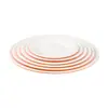 Pratos imitação de porcelana em melamina, qualidade comercial, pratos redondos bicolores, pratos para buffet de hotel, pratos para servir hot pot específicos para restaurantes, pratos rasos, louças