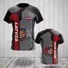 Camiseta Casual de Manga Corta para Hombre con Patrón de Bandera y Escudo de Armas de Letonia Impresión 3D Nueva Directo del Fabricante