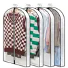 Funda antipolvo no tejida para abrigos y trajes, bolsa colgante vertical para ropa lavable, bolsa de almacenamiento para el hogar impermeable y a prueba de humedad