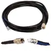 Soquete fêmea FME 90 graus para plug macho FME Navegação GPS RF Antena RF Adaptador de extensão RG174