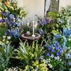 Jardim de Monet ins Paisagem Combinação Flor Cachoeira Parede Arte Floral Beleza Janela Café Exterior Cartão de Canto Celebridade Cibernética