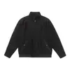 Ropa Vintage Yidao Otoño 2026 Nuevo Retro Americano Harrington Texturizado Cortavientos Cuello Alto Cremallera Chaqueta Abrigo