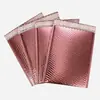 Bolsas de Espuma para Empaque con Película Recubierta de Aluminio Color Oro Rosa Espesado, Bolsas de Aire Autoadhesivas Impermeables y a Prueba de Golpes para Empaque de Mensajería Ropa