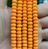 Cuentas espaciadoras de ábaco esmaltadas de cristal, multicolor, sueltas, color sólido, no se decoloran, accesorios perforados para abalorios DIY