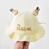 Gorro para Bebé Recién Nacido Súper Lindo Lindo Primavera y Otoño Delgado Sombrero de Pescador Niña Verano Sombrilla Protector Solar Sombrero Cubo