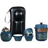 Conjunto de chá de viagem estilo japonês, um bule, três xícaras, Express Cup, ao ar livre, portátil, escritório, presente personalizado, presente, presente, presente