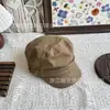 Gorra plana de estilo ecuestre vintage para hombres y mujeres, versátil, transpirable, para proteger del sol, estilo de primavera y otoño, caqui, negro, gris, moderna