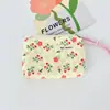 Porta-moedas Florido Fresco de Alto Valor Espuma Novo Estilo Bolsa de Armazenamento para Meninas Portátil Pequena Bolsa de Armazenamento para Batom para Viagem