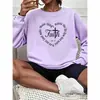 Sudadera de Cuello Redondo con Cruz de Letra de Fe Exportación Transfronteriza Amazon Wish Una Pieza Top al por Mayor