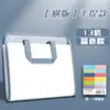 Bolsa tipo acordeón portátil A4 Color Morandi para Estudiantes de Secundaria, Bolsa de Almacenamiento de Exámenes de Gran Capacidad, Carpeta de Almacenamiento de Archivos Clasificados Multicapa