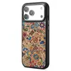 Adequado para iPhone 18 Promax Capa de Celular com Carregamento Sem Fio Magnético Estilo Bordado Folk Apple 17 Capa Protetora de Couro