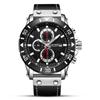 MEGIR Reloj MEGIR Moda para Hombre Deportivo Cronógrafo de Tres Ojos Para Todo Reloj de Cuarzo para Hombre 2081