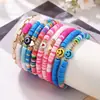 Amazon Transfronterizo Pulsera Rosa Día de San Valentín Pulsera de Perlas con Cara Sonriente de Cuentas Dulce Regalo Joyería para Parejas para Niñas