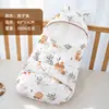 Saco de dormir para recién nacidos, diseño de orejas de conejo para bebé, manta envolvente anti-sobresalto, adecuado para primavera, otoño e invierno, engrosado para mayor calidez, ideal para uso en exteriores como manta para bebé