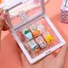 Clip de Libro de Dibujos Animados para Pupilas Pasador Wen Chuang para el Cabello Bebé Seis Pinzas Pequeñas Pinza para el Cabello de Sirena Accesorios para el Cabello Tarjeta de Papel