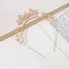 Diadema de estrella de aleación de zinc y pedrería para fiestas europeas y americanas con diamantes, accesorio para el cabello de celebración festiva de pentagrama, diadema de corona de moda