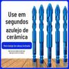 Fábrica por atacado excêntrica broca super dura multi-funcional concreto cerâmica telha especial de perfuração cabeça inclinação cabeça triângulo broca