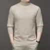 2026 Comercio Exterior Otoño/Invierno Nuevo Suéter de Punto Estilo Coreano para Hombre Ajuste Delgado Manga Larga Suéter de Punto Prenda Base de Punto Hombre