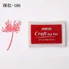 40 Cores Papelaria Criativa Coreana DIY Carimbeira Companheira de Carimbo Carimbeira Colorida Carimbeira de Cintura Côncava Esponja Espessada