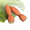 Masajeador Facial Pequeño con Forma de Flor de Loto, Herramienta de Belleza Facial, Palo de Masaje para Ojos de Latón, Herramienta de Acupresión para el Cuidado de la Piel, Raspador de Palo de Rosa