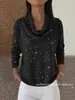 Em Estoque Novos Modelos Amazon Comércio Exterior Transfronteiriço Roupas Femininas Site Independente Aliexpress Outono e Inverno Cor Sólida Suéter de Manga Longa
