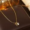 Collar de plata de ley 925 con forma de llave de amor para mujer, estilo coreano, con cadena de clavícula dulce y microincrustaciones de circonita, exquisitos accesorios de nicho.