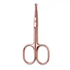 Tijeras de Seguridad Redondas para Vello Nasal de Acero Inoxidable Listas para Usar del Fabricante, Tijeras de Belleza, Tijeras para Recortar Cejas, Tijeras para Recortar Vello Nasal y Cejas, Tijeras de Belleza