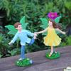 Diversión transfronteriza corriendo hombres y mujeres hada de las flores pastoral retro mini hada de las flores micro paisajismo pequeños adornos decoración de maceta ahora