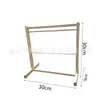 En Stock Colgador de Ropa de Madera de Pino Labubu Ropa Mini Secador de Piso Estante de Exhibición de Almacenamiento de Ropa para Muñecas BJD
