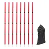 Palo de Señalización para Entrenamiento de Fútbol Palo de Bandera de Esquina Se Puede Empalmar en el Suelo y Envolver Alrededor del Palo de Fitness para Correr en Forma de Serpiente Conjunto de Postes Obstáculo para Entrenamiento de Agilidad