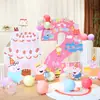 Decoración de fiesta de cumpleaños temática de Peppa Pig y George para el primer cumpleaños del bebé, decoración de tablero KT para el hogar y el restaurante