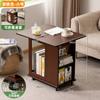 Mesa Auxiliar Móvil, Mesa de Café Pequeña para Sala de Estar, Mesa Lateral para Sofá, Mesa de Esquina, Mesa Pequeña Móvil Multifuncional, Gabinete Lateral Sencillo
