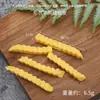 Piernas de Pollo Frito Simuladas de PVC, Alitas de Pollo y Modelo de Papas Fritas Juguete de Comida DIY Palomitas de Pollo Nuggets de Pollo Colgante Llavero de Pierna de Pollo