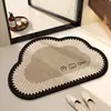 Alfombra de Piso para Baño de Dibujos Animados de Lodo Diatomeas, Alfombra Absorbente de Agua de Secado Rápido de Diatomeas para Baño, Alfombrilla Antideslizante para Entrada de Inodoro