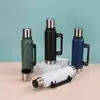 Taza Térmica Plegable de Acero Inoxidable de Doble Capa para Exteriores, Gran Capacidad, Aislamiento Térmico para Exteriores, Botella de Agua Deportiva Botella de Agua