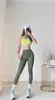 Calça de Yoga para Primavera e Outono Secagem Rápida Cintura Alta Sem Costura Leggings de Yoga Malha para Treino Esportivo Calça Cropped