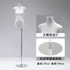 Loja de roupas modelo magra de seios pequenos adereço expositor de roupas femininas suporte de exibição ornamento de pendurar de peito plano manequim de torso de mão cabide de roupas