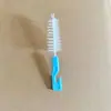 Escova para Chupeta de Bebê Escova Pequena Cerdas Macias Escova de Limpeza Ferramenta de Limpeza de Frestas de Mamadeira Cabo Vertical Multicolor